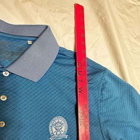 90th PGA Championships Turquoise Cutter and Buck Golf Shirt Size Large - Picture 6 of 7